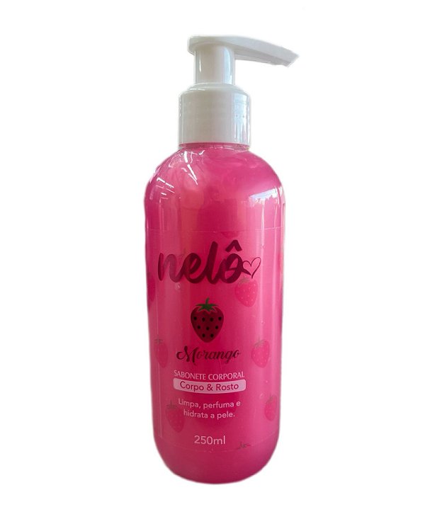 Sabonete Corporal e Facial Morango - Nelô