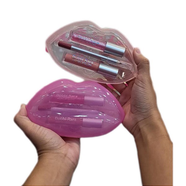 Kit Lapís, Gloss e Batom - Formato de Boca - Bobbi Rara