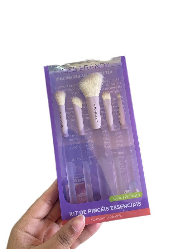 Kit Com 5 Pinceis - Miss Frandy