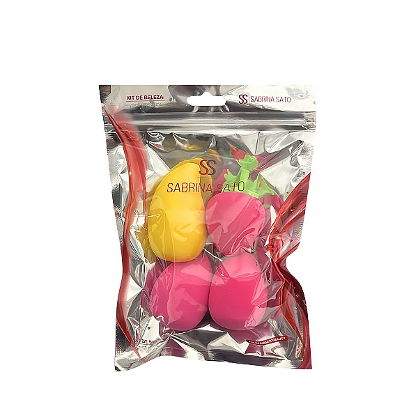 Kit Esponjas para Base Manga, Morango - Sabrina Sato