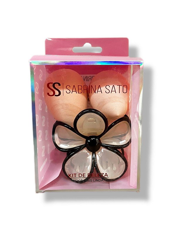 Kit Esponjas e Presilha Flor - Sabrina Sato
