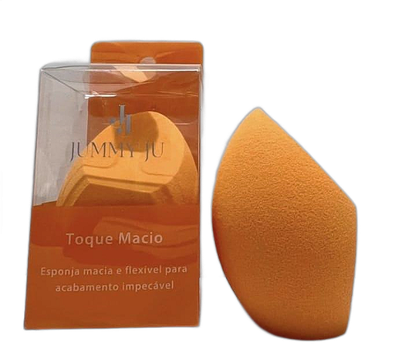 Esponja Base Toque Macio Chanfrada Laranja - Jummy Ju