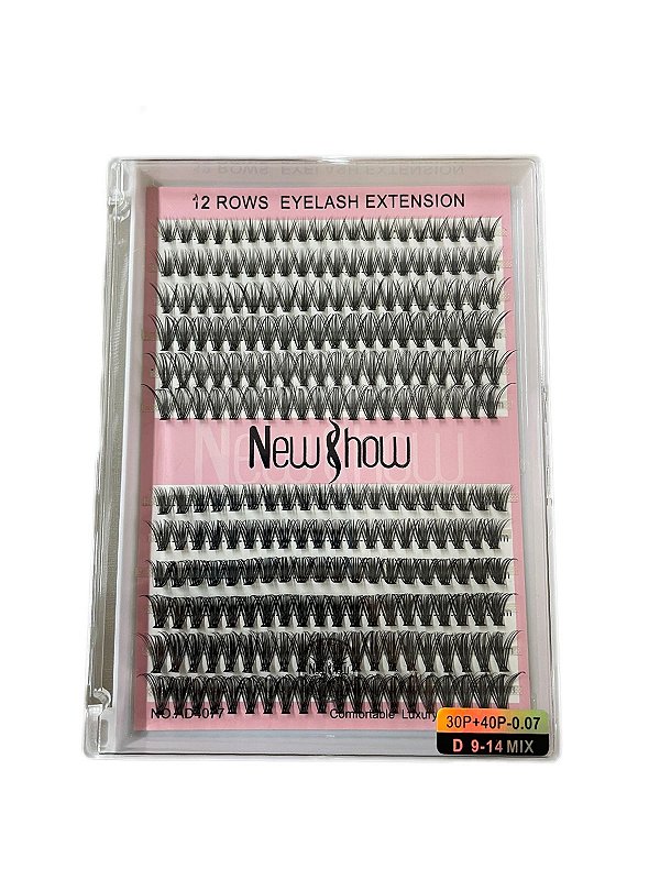 Cilios Postiços Tufinho D -Mix 9-14 (30P +40P) - 0.07- New Show