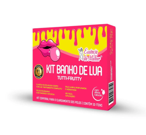 Kit Banho de Lua Tutti-Frutti Com 10 itens - Essência da Mulher