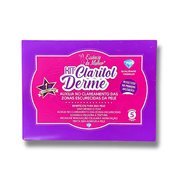 Kit Clareador 5 Itens Claritol Derme - Essência da Mulher