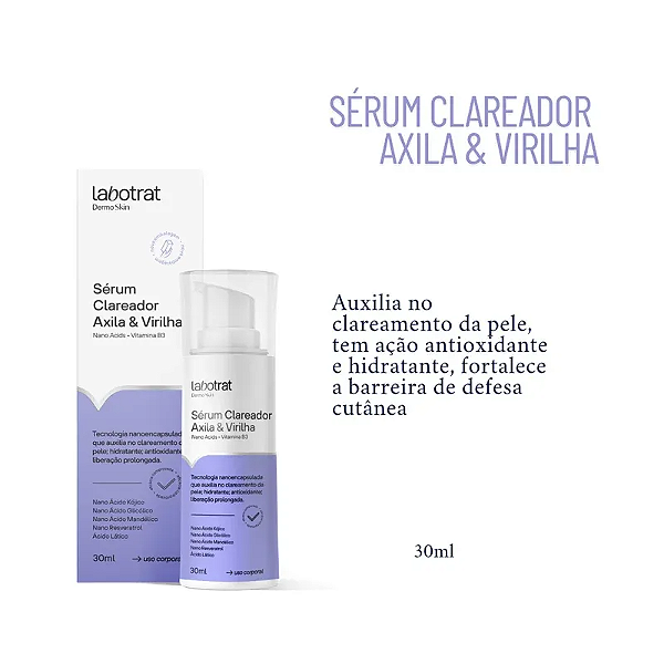 Sérum Clareador Axila e Virilha Dermo Skin 15g - Labotrat