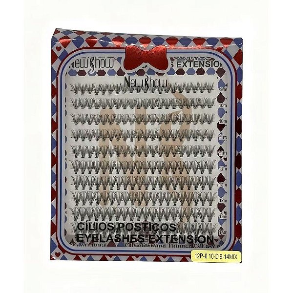 Cilios Postiços Tufinho D -Mix 9-14 12P 0.10- New Show