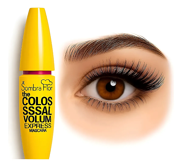Máscara De Cílios Sombra Flor The Colossal Volume Express Preto