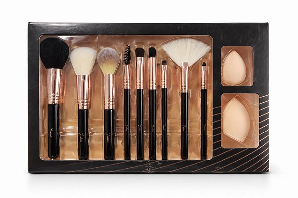 Kit de Pincéis + Esponjas - Seven Colors