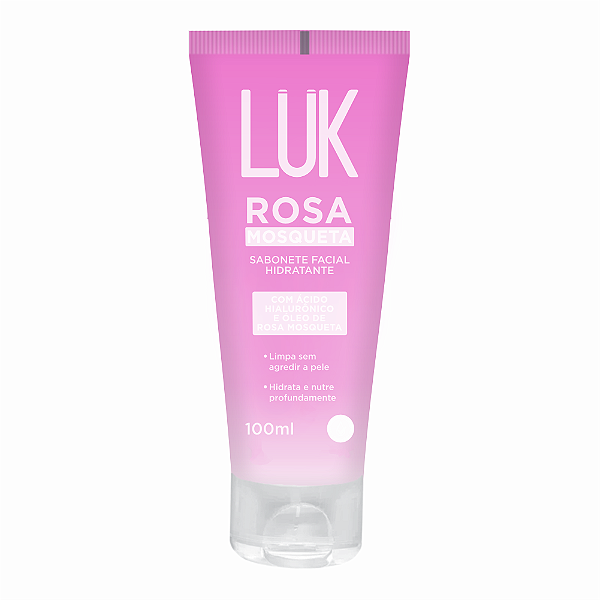 Sabonete Facial Rosa Mosqueta 100ml - Luk Makeup