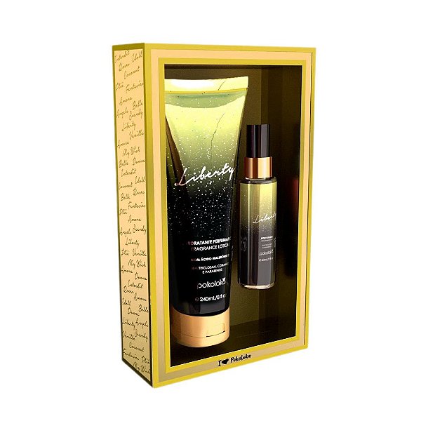 Kit LokaGold Liberty (Hidratante Corporal + Body Splash)