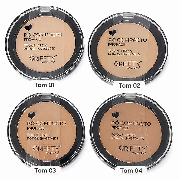 Pó Compacto Proface Toque Liso Poros Invisíveis - Griffty