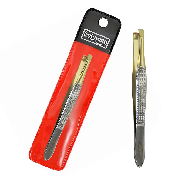 Pinça Ponta Reta Dourada - Solingen