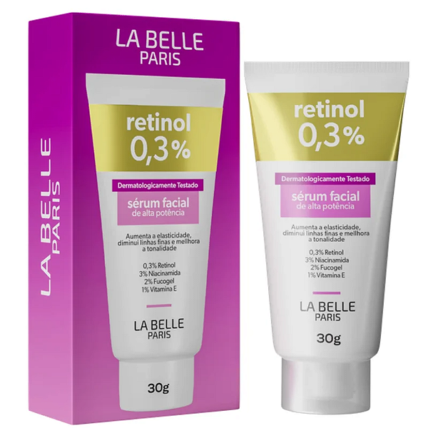 Sérum Facial Retinol 0,3% 30g Paris - La Belle