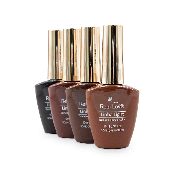 Esmalte em Gel Color Marrom 10ml - Real Love