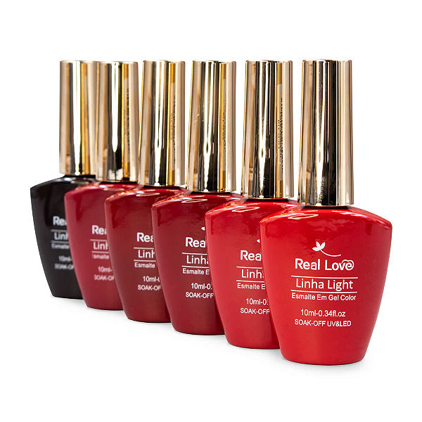 Esmalte em Gel Color 10ml Vermelho - Real Love