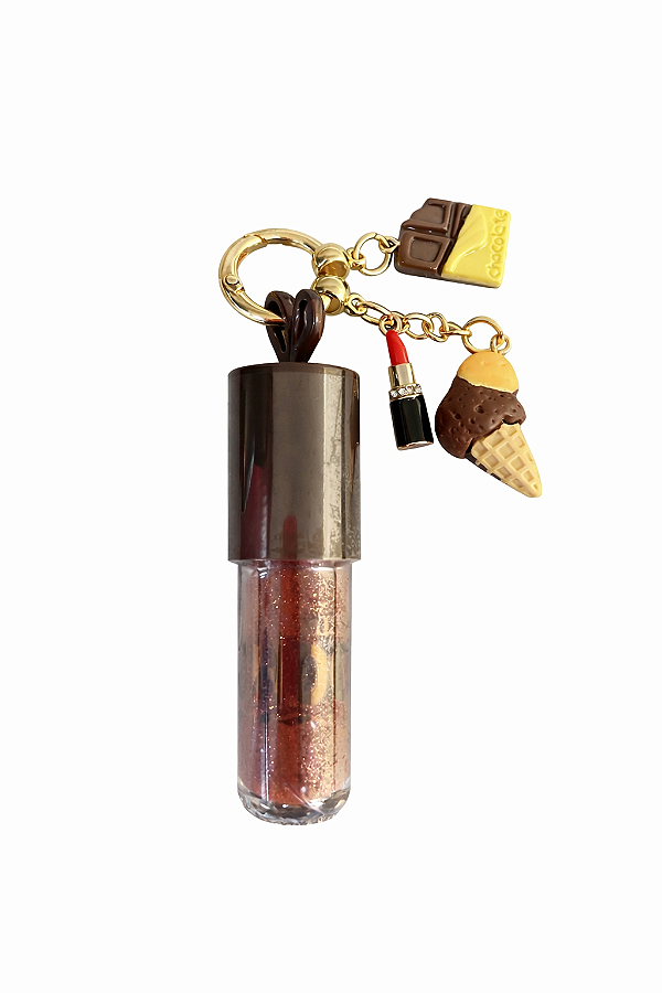 Lip Gloss Com Chaveiro Chocolate - Miss Victory