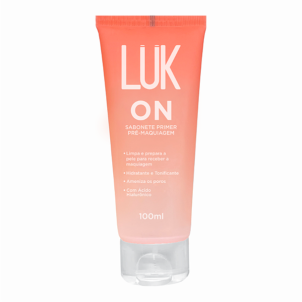Sabonete Facial Primer Pré-Maquiagem 100ml - Luk Makeup