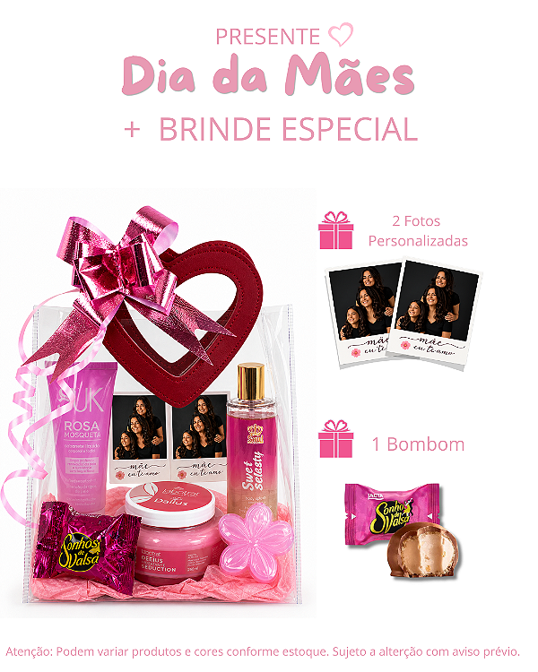 Kit Presente Dia das Mães + Brinde Especial
