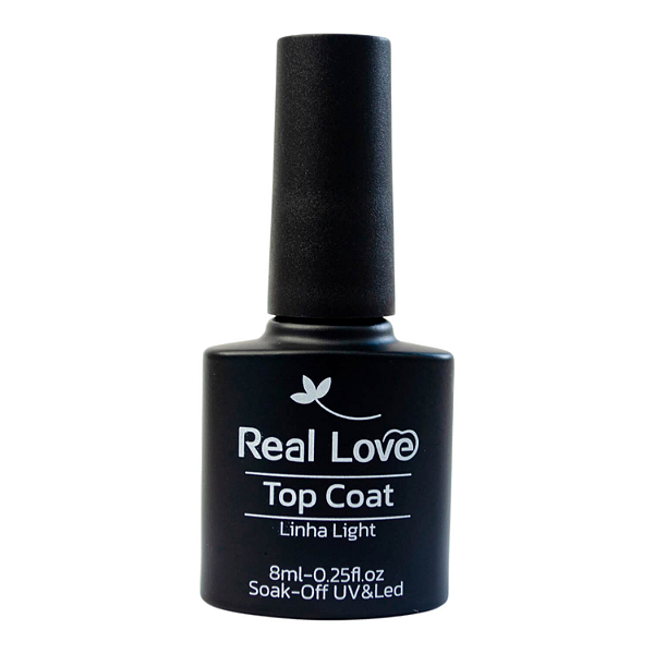 Top Coat Para Unhas Linha Light 8ml - Real Love