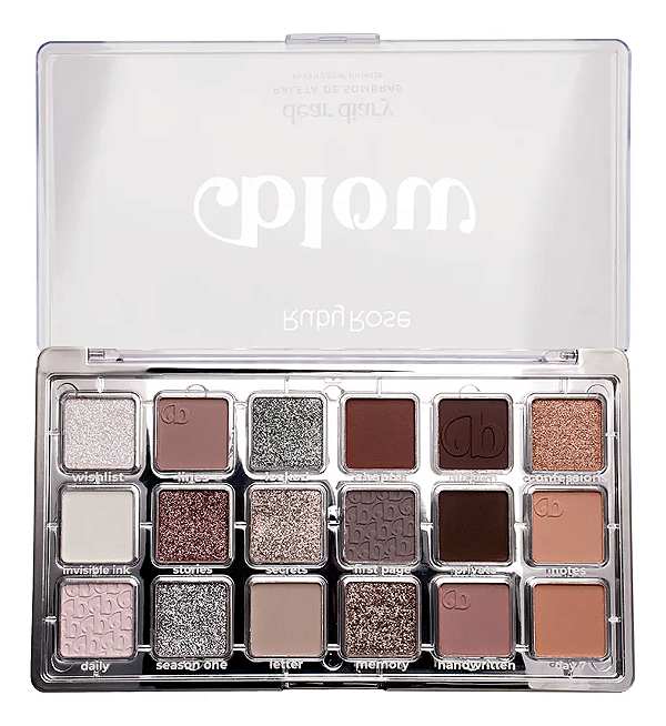 Paleta De Sombras Dear Diary Linha Blow 18 Cores - Ruby Rose