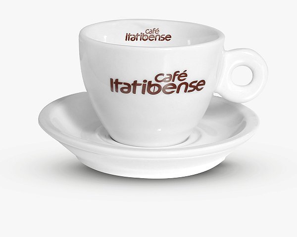 Xícara e Pires de Café 70 ML - Café Itatibense