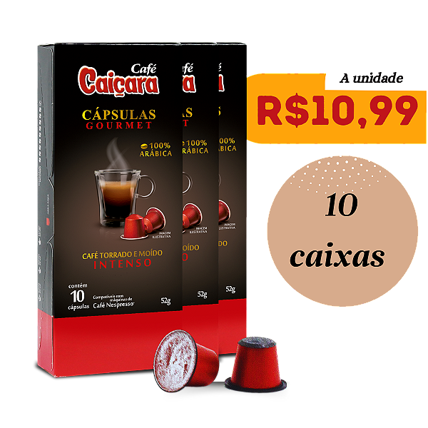 PROMO - Cápsula Caiçara Gourmet Intenso (100 Cápsulas)