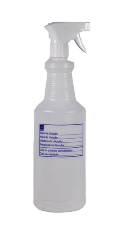 Frasco pulverizador 1 L transparente vazado - Spartan