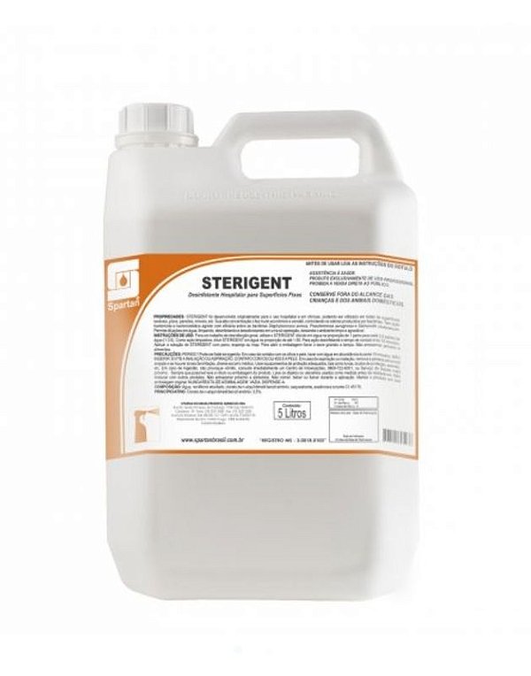 Desinfetante e Limpador Bactericida Sterigent 5 Litros - Spartan