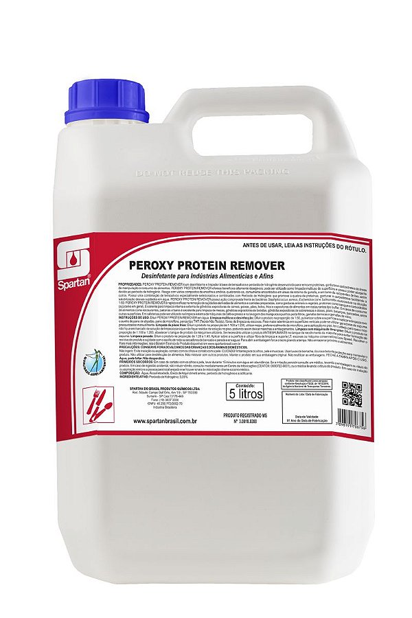 Desinfetante Para Indústria Alimentícia Peroxy Protein Remover 2 Litros - Spartan