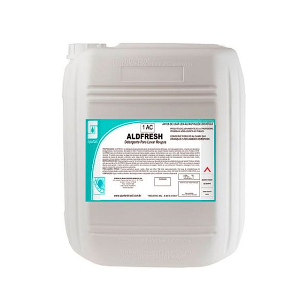 Detergente Ácido para Lavar Roupas com Branqueador Óptico Aldfresh 50L - Spartan