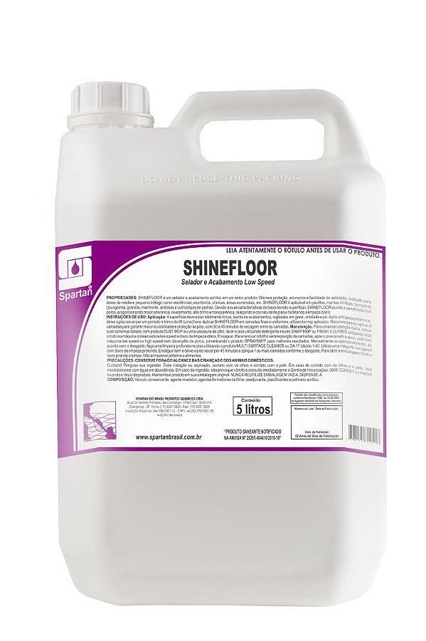 Selador e Acabamento Low Speed Shinefloor 2 Litros - Spartan