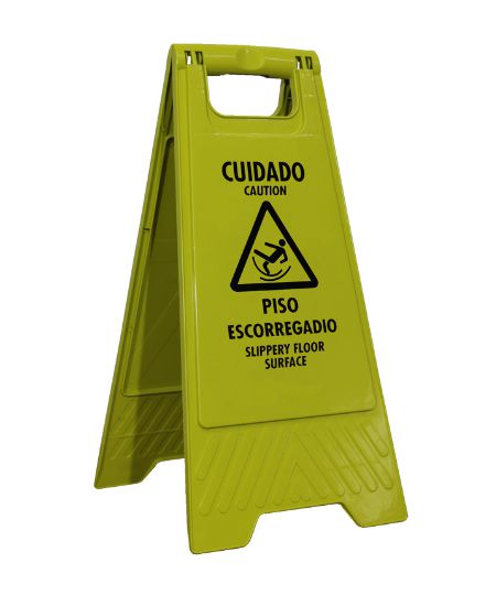 Placa de Sinalização Piso Escorregadio - Certec