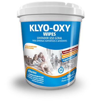 Limpador de Uso Geral Klyo Oxy Wipes Floral  (125 lenços) - Renko