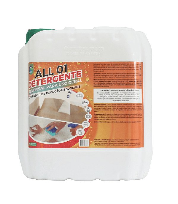Detergente Universal para Uso Geral ALL 01 20L - G&S
