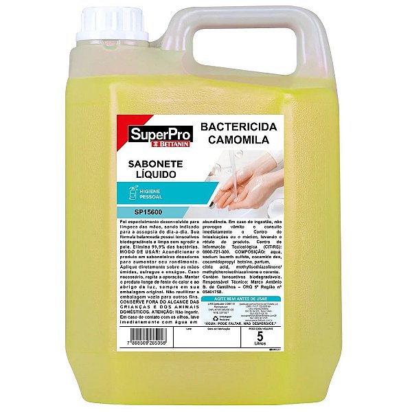 Sabonete Líquido Camomila 5L - Bettanin