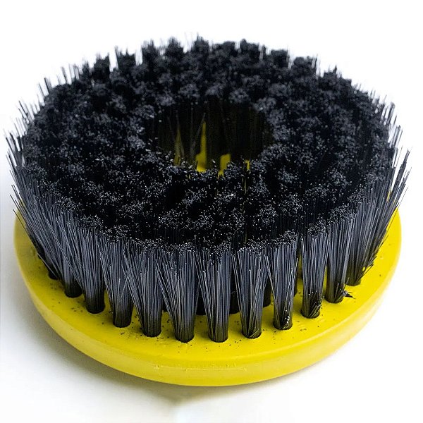 Escova Rotativa PP Amarela para Politriz 120mm - Copetec