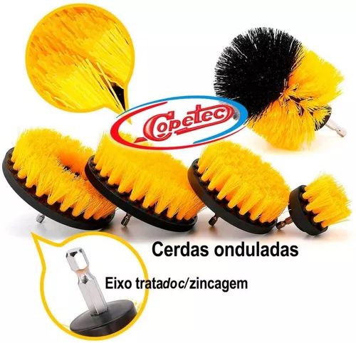 Kit 5 Escovas Rotativa Uso Geral - Copetec