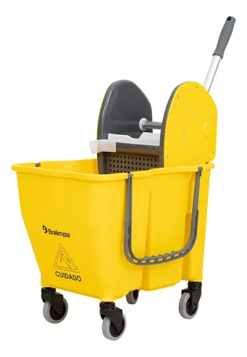 Balde Espremedor Doblo Amarelo - Bralimpia