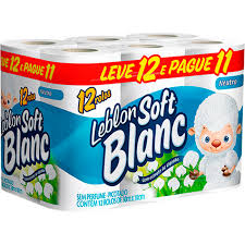 Papel Higiênico Leblon SFT BLC FD 12x30m - Leblon