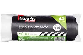 Saco Lixo 40L Médio 100unid - Superpro