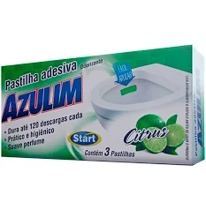 Pastilha Sanit Adesiva Citrus 3x1 Azulim