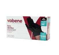 Luva Nitrilica Preta Tam: G 100 unid  - Vabene
