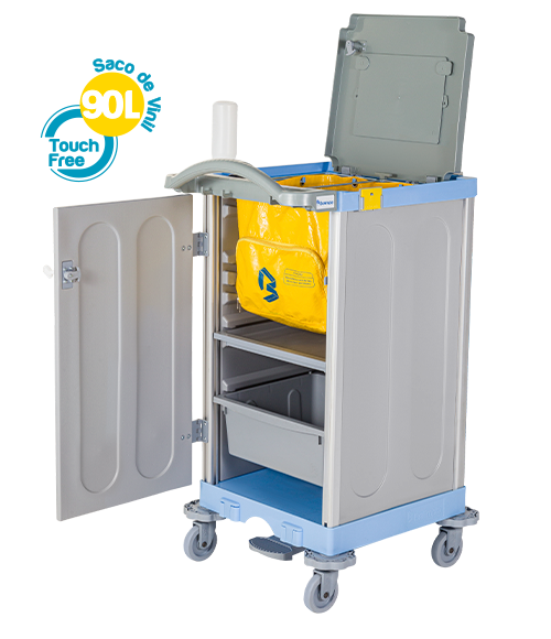 Carro Funcional Guard Hospitalar 120 - Bralimpia