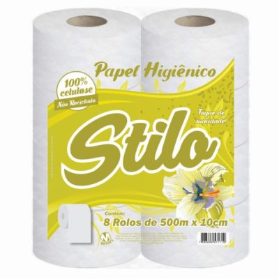 Papel Higiênico 8x500m 100% Celulose - Stilo