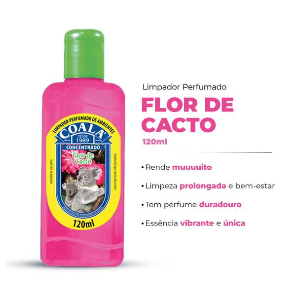 Limpador Perfumado Coala Flor De Cacto 120ml