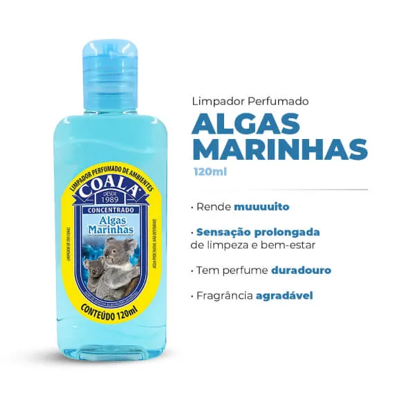Limpador Perfumado Coala Conc Algas Marinhas 120ml