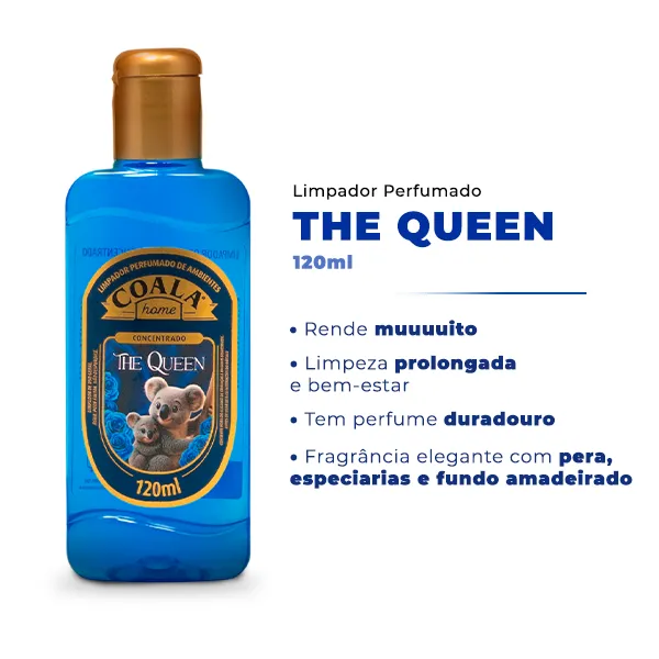 Limpador Perfumado Coala Conc The Queen 120ml
