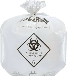 Saco Lixo Branco Infectante 100L Peg lixo 100x1