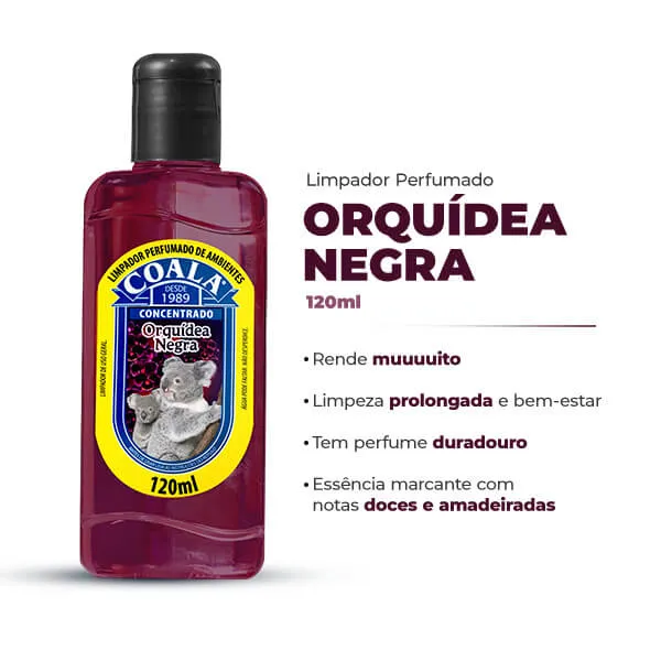 Limpador Perfumado Coala Orquidea Negra 120ml